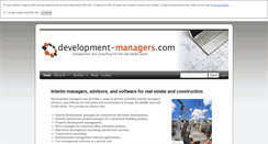 Desktop Screenshot of development-managers.com
