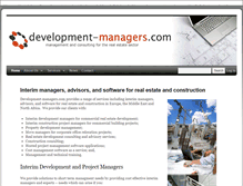Tablet Screenshot of development-managers.com